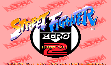 Street Fighter Zero 2 Alpha (Asia 960826) Title Screen